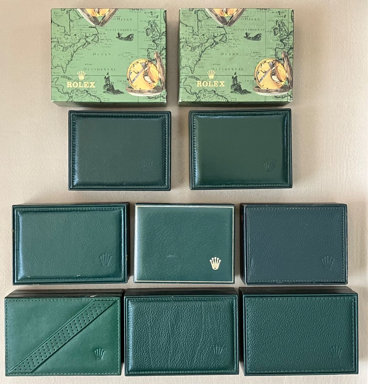 ROLEX ロレックス　空箱のみ ロレックス Rolex 空箱 8個セット グリーン - メルカリ