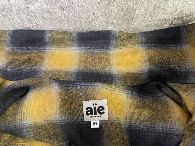 中古】日本製 AIE ｴｰｱｲｲｰ Z PAINTER SHIRT FLANNELL PLAID ｺｯﾄﾝ ﾌﾗﾝﾈﾙ 