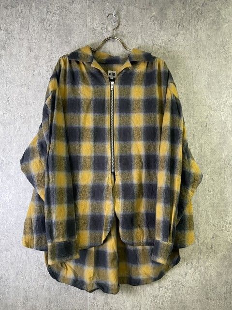 中古】日本製 AIE ｴｰｱｲｲｰ Z PAINTER SHIRT FLANNELL PLAID ｺｯﾄﾝ ﾌﾗﾝﾈﾙ