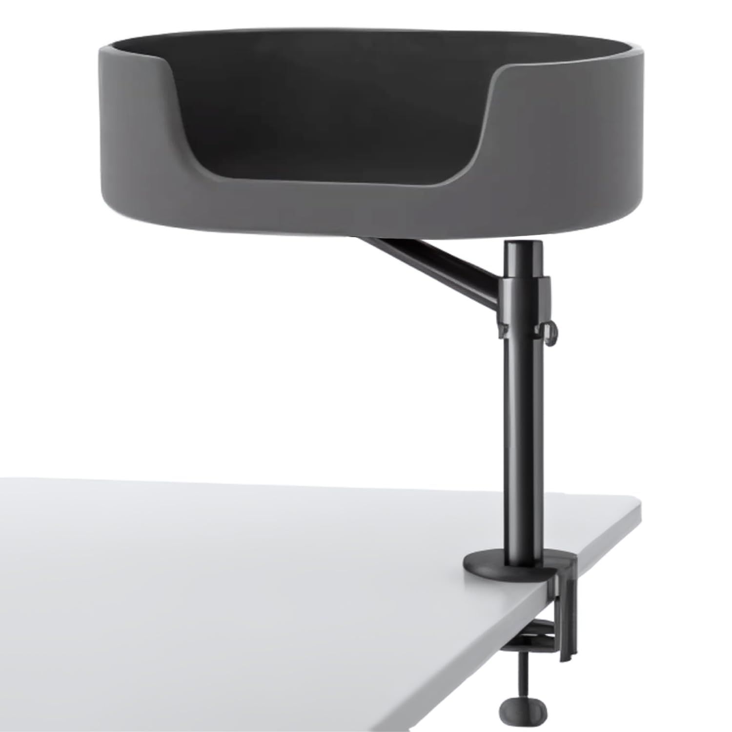 LOE ロエ 日本企画 新発想 キャットアーム 猫ベッド｜省スペース 多頭飼い対応 デスク取り付け型 スタンド