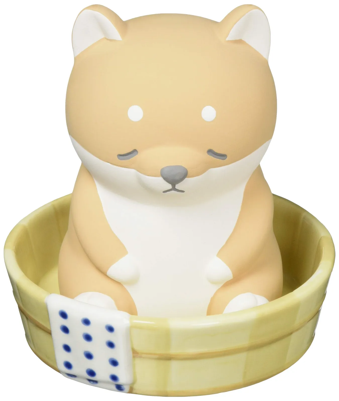 芝犬です。 りぶはあと 素焼き加湿器 銭湯 ねむねむアニマルズ 柴犬のコタロウ