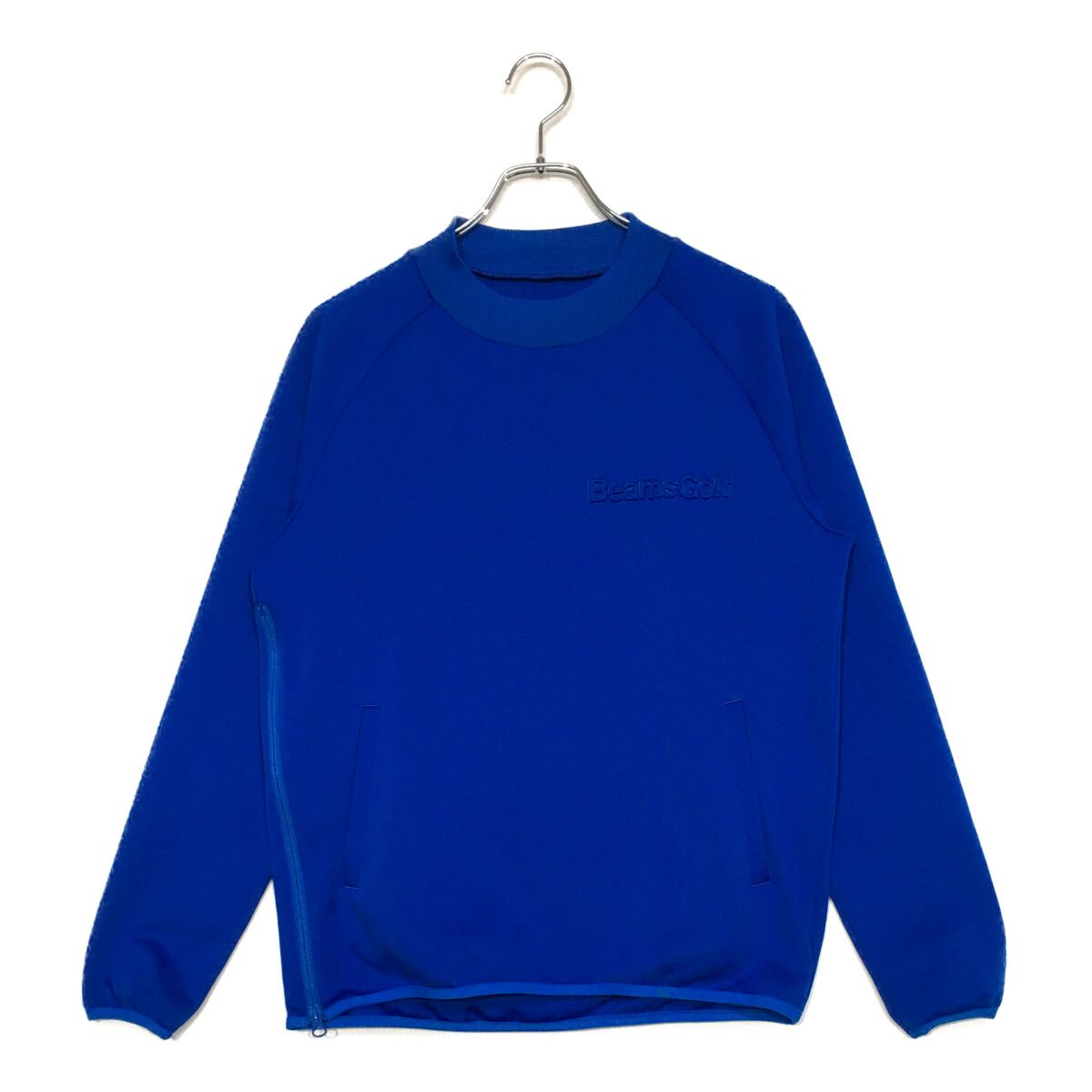 メンズ ビームスゴルフ BEAMSGOLF ジャージ S 青 ブルー モックネック