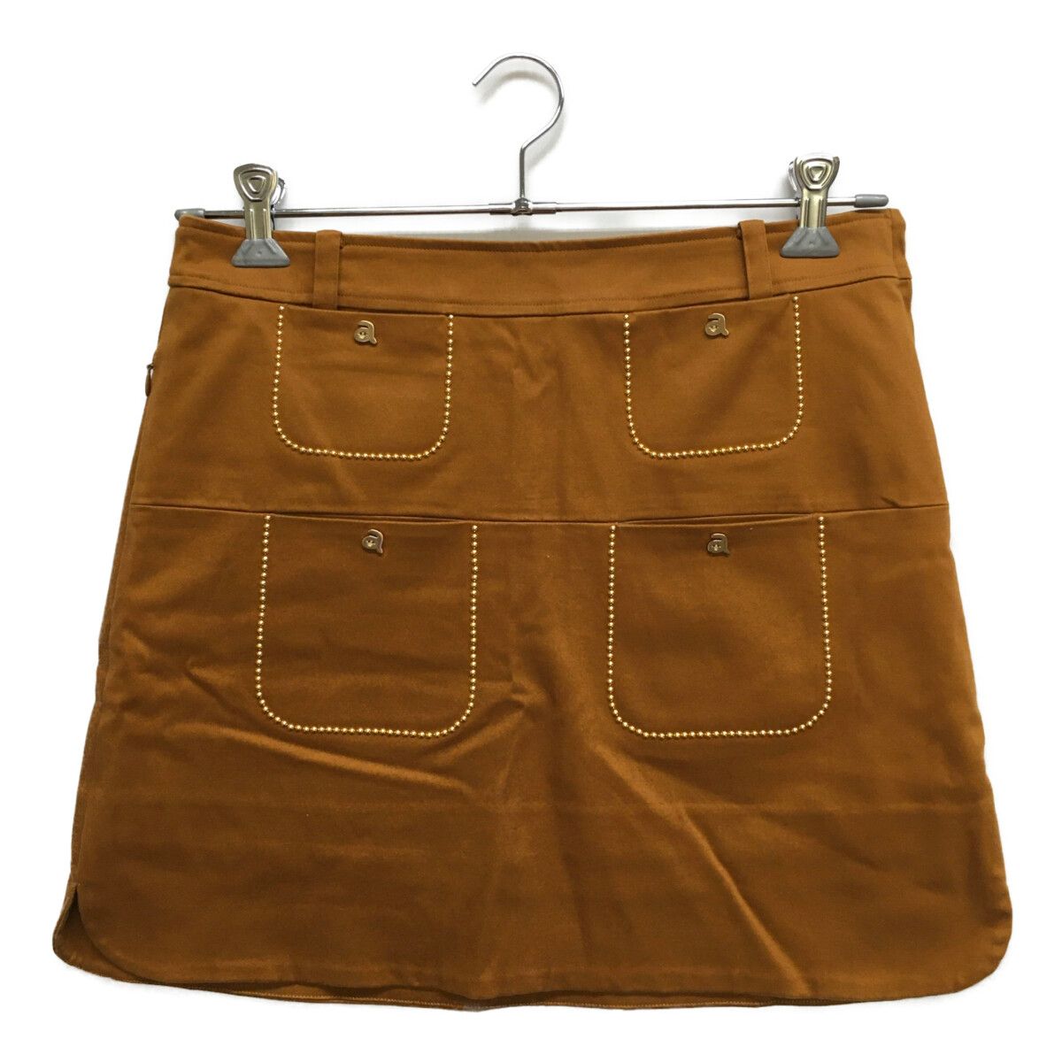 レディース アルチビオ archivio スカート 40 L 茶 ブラウン 起毛裏地付き