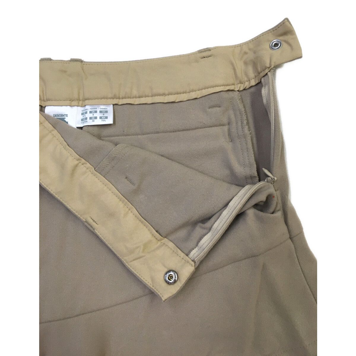 中古 レディース デサントゴルフ DESCENTE GOLF スカート L ベージュ