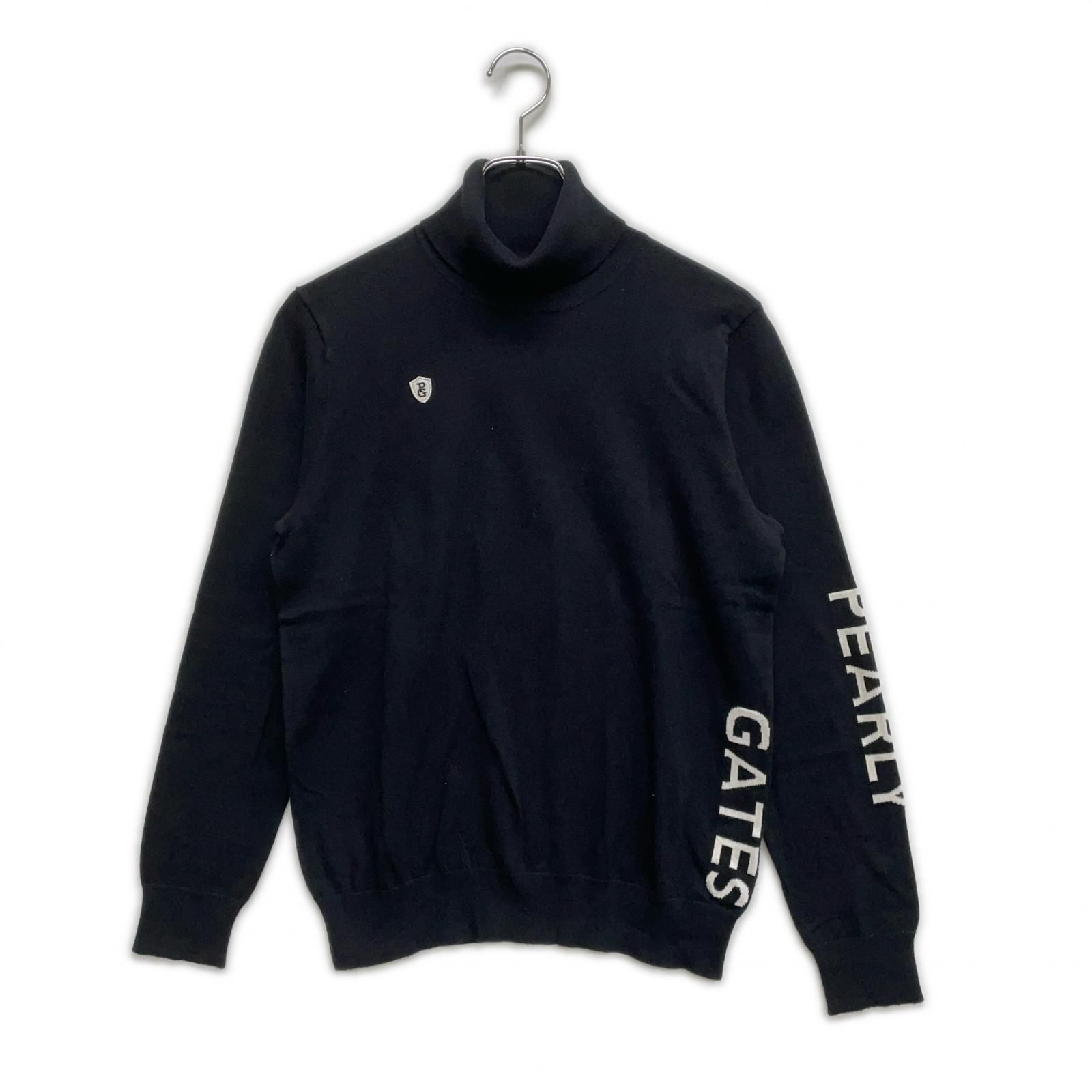 レディース パーリーゲイツ PEARLY GATES セーター 1 M 濃紺 ネイビー 長袖 タートルネック ニット