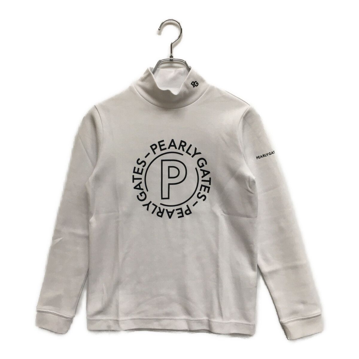 レディース パーリーゲイツ PEARLY GATES 長袖シャツ 0 S 白 ホワイト モックネック