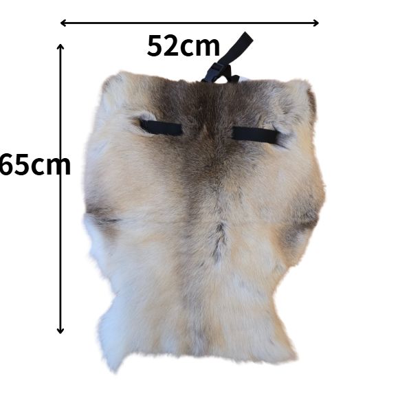 訳アリ トナカイ毛皮 シートパッドビッグサイズ 天然 敷物 座布団 ブランケット ラグ トナカイの毛皮 ムートン