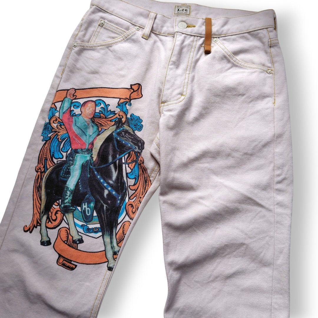 超希少】 ISSEY MIYAKE × Lee Denim Pants メンズ 29 ピンク 2004AW 