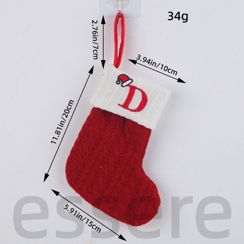  靴下 飾り ソックス ツリー装飾 サンタクロース A-Z 26点セット オーナメント 手袋 北欧 可愛い プレゼント袋 ギフト 卒業祝いギフト 成人式 その他 クリスマス