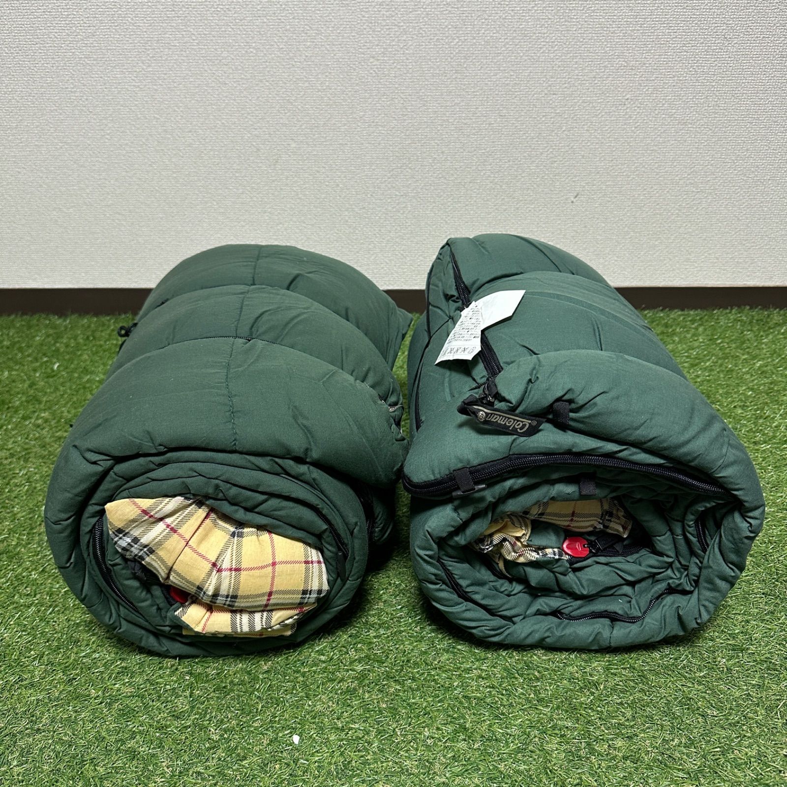 Coleman 寝袋 2個セット オリーブグリーン 2個セット 】Coleman コールマン スリーピングバッグ 緑 / 寝袋 / 封筒