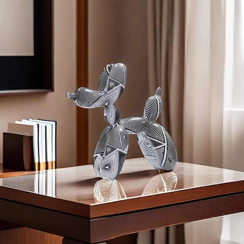 犬 ドッグ 彫刻 オブジェ 置物 バルーン シック シンプル ホワイト