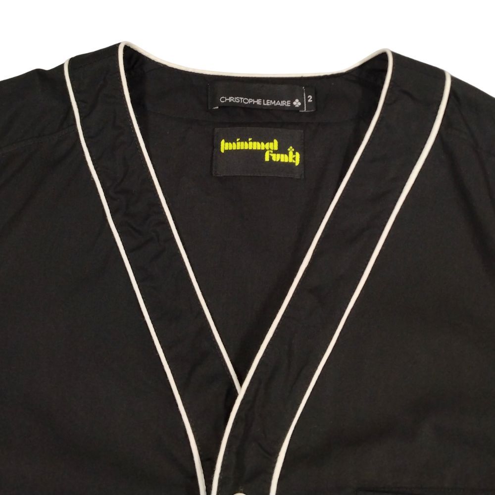 フランス製　CHRISTOPHE LEMAIRE クリストフルメール　シャツ　黒 CHRISTOPHE LEMAIRE クリストフルメール Minimal Funk 半袖シャツ