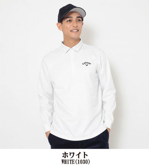 種類11：グレー(1020)/L [タイムセール] キャロウェイ 裏起毛 千鳥