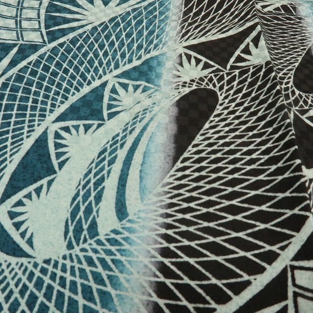 六花-RIKKA- 新品 着物 正絹 仕付け糸付 龍 市松 小紋 A4045 - メルカリ