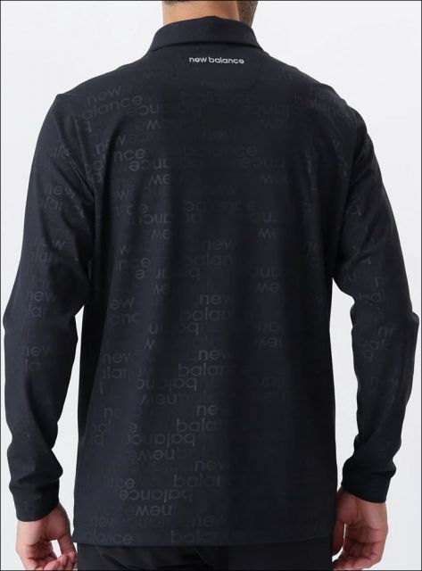 ニューバランス ゴルフ アップサイドダウンロゴ ボーダー 裏起毛 長袖