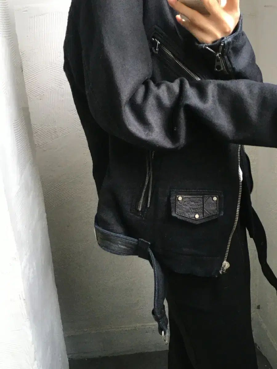 DIESEL ディーゼル コットン シングルライダース ブラック DIESEL