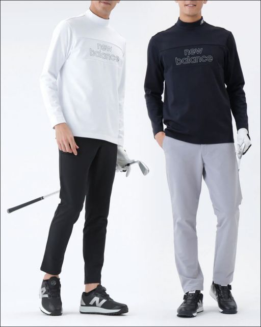 ニューバランス ゴルフ サーモソーラー 裏フリース モックネック 長袖