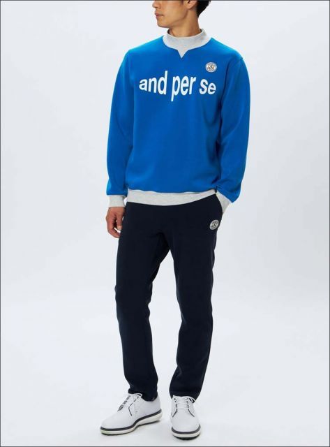 アンパスィ and per se ショットスムーザースウェット モックネック