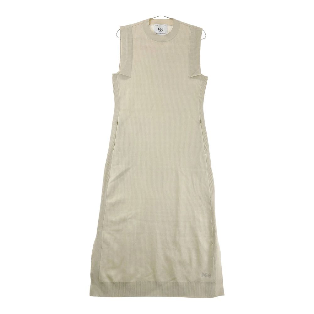 サイズ 1 PGG PEARLY GATES パーリーゲイツ ノースリーブワンピース ベージュ系 ゴルフウェア レディース ストスト
