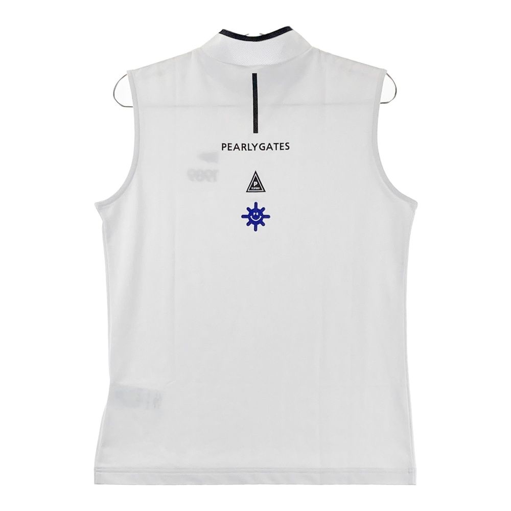 サイズ 2 PEARLY GATES パーリーゲイツ モデル ノースリーブシャツ ホワイト系 ゴルフウェア レディース ストスト