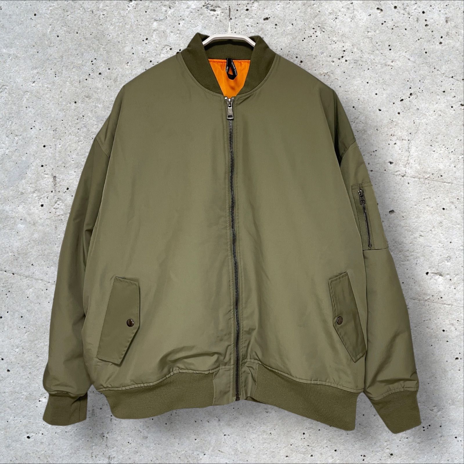定価:19250円 HALHAM ビッグサイズ MA-1 ジャケット 213031H カーキ L 