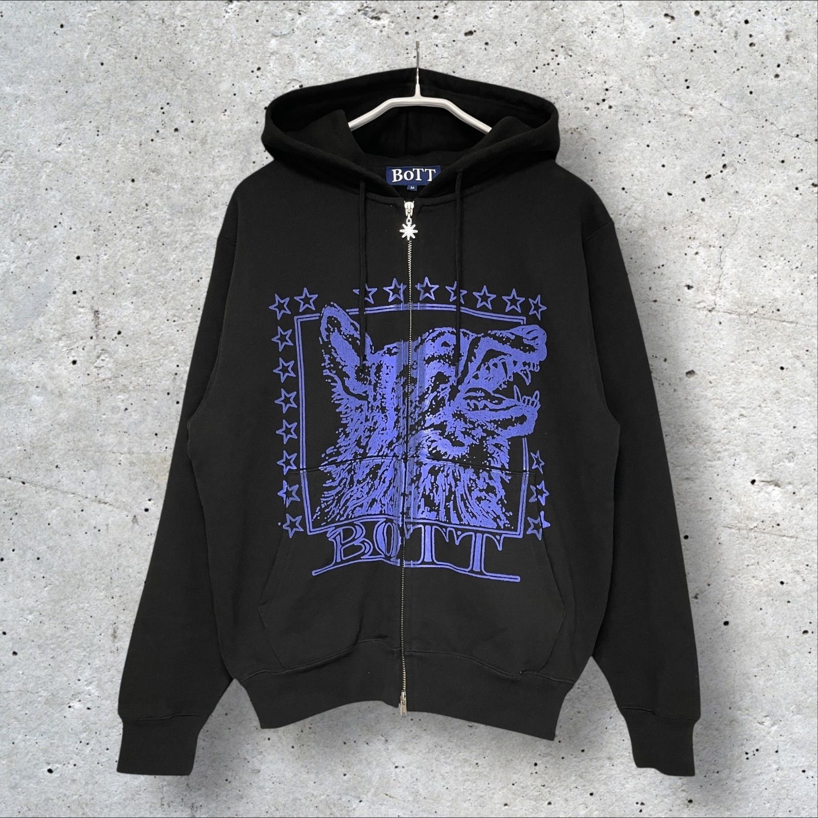 定価：25300円 BOTT Wolf Zip Hoodie 253BOTT47 ブラック M ボット