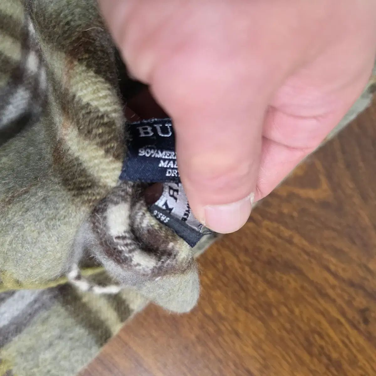 バーバリー カシミアブレンド マフラー