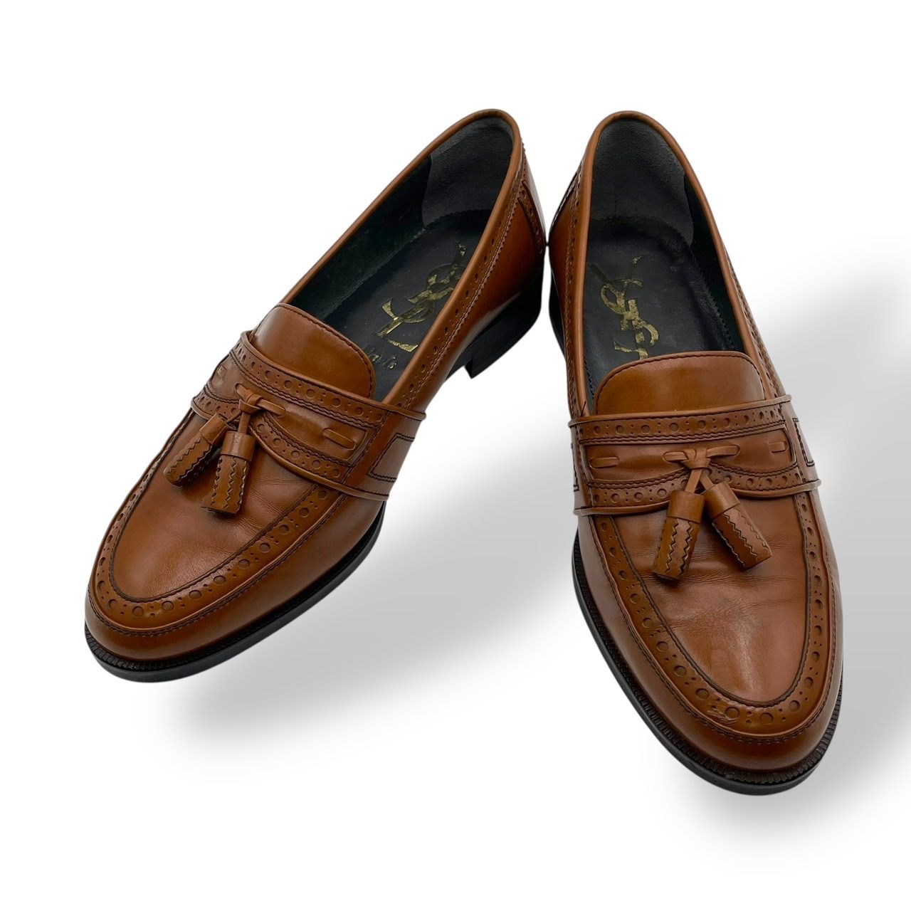 美品 希少 Yves Saint Laurent イヴサンローラン YSL レザーシューズ