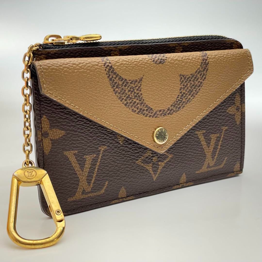 Louis Vuitton ルイヴィトン モノグラム リバース ポルト カルト レクト ヴェルソ レディース メンズ カードケース ブラウン 茶 M 81303