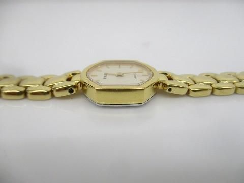 クォーツ2針 ゴールド