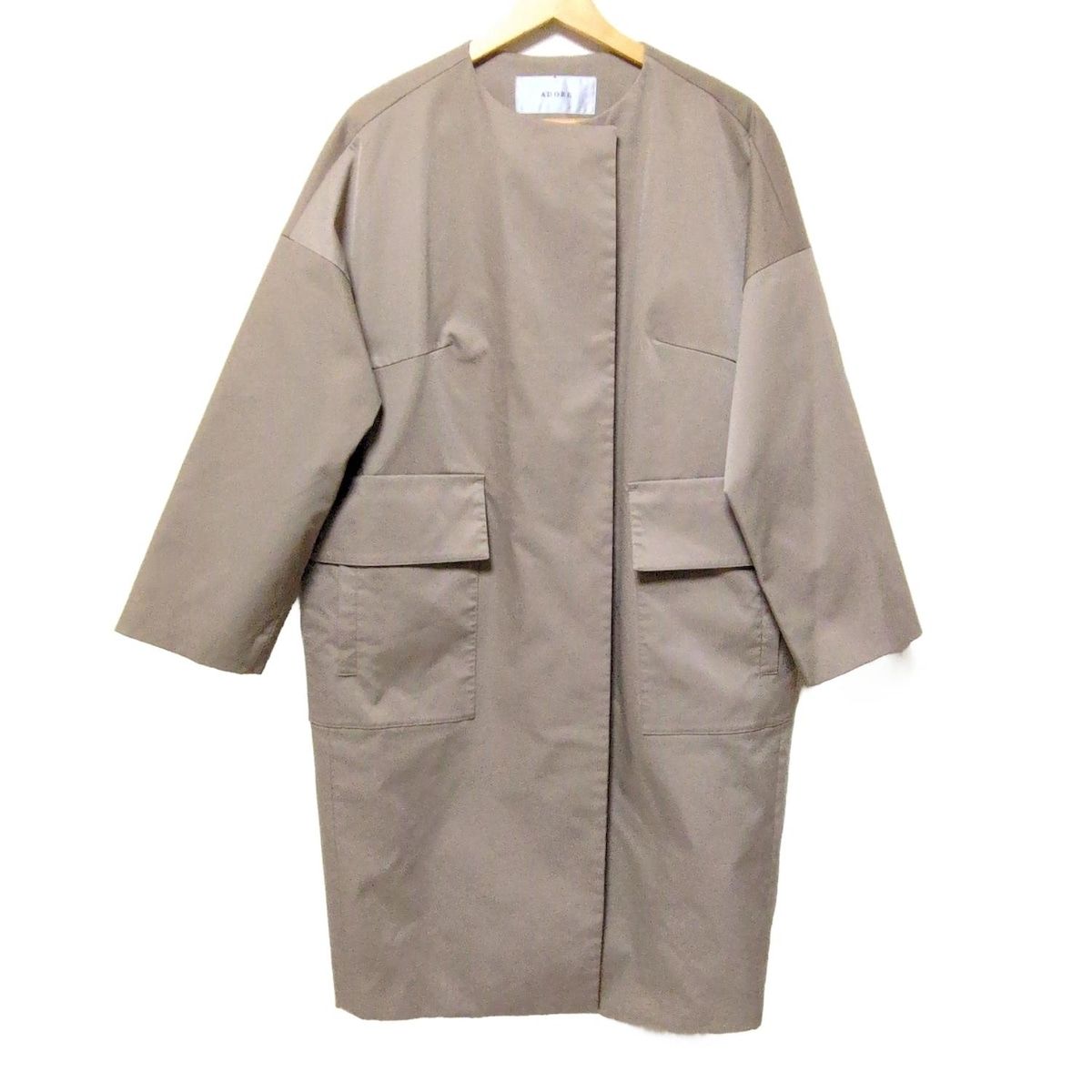 ADORE(アドーア) コート サイズ38 M レディース - ベージュ 長袖/秋/冬