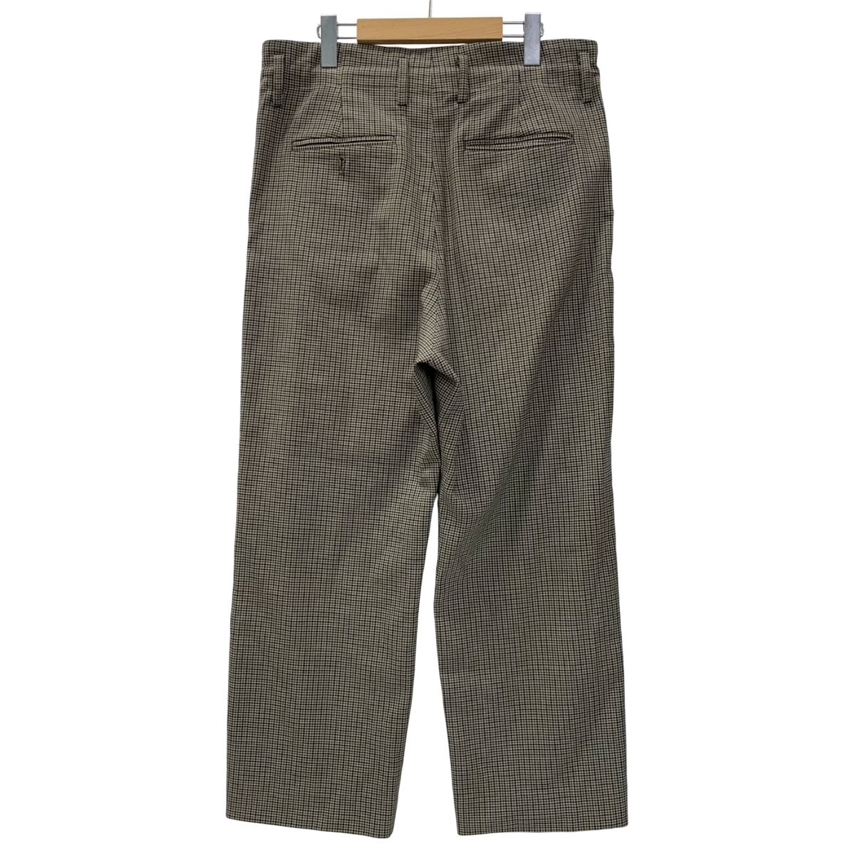 ヨーク YOKE チェックパンツ YK19SS0033P スラックス ベージュ XS