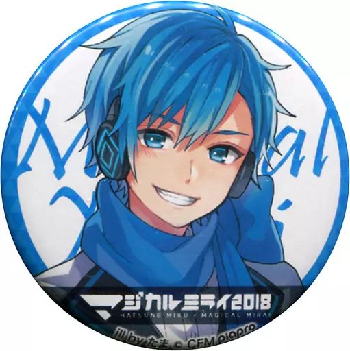 マジカルミライ 2018 缶バッジ KAITO 中古】バッジ・ピンズ(キャラクター) KAITO 「初音ミク マジカルミライ