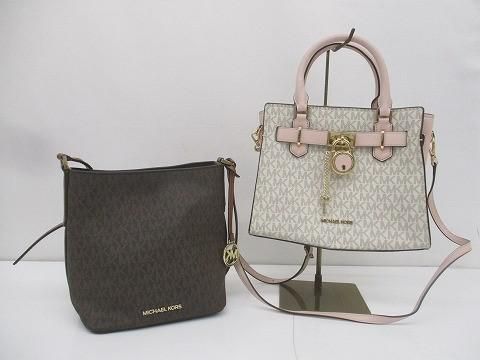 優 マイケルコース MICHAEL KORS MKシグネチャー ショルダーバッグ トートバッグ 2点 レディース