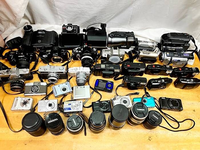 ジャンク 一眼レフ デジカメ フィルムカメラ ポラロイド ビデオカメラ