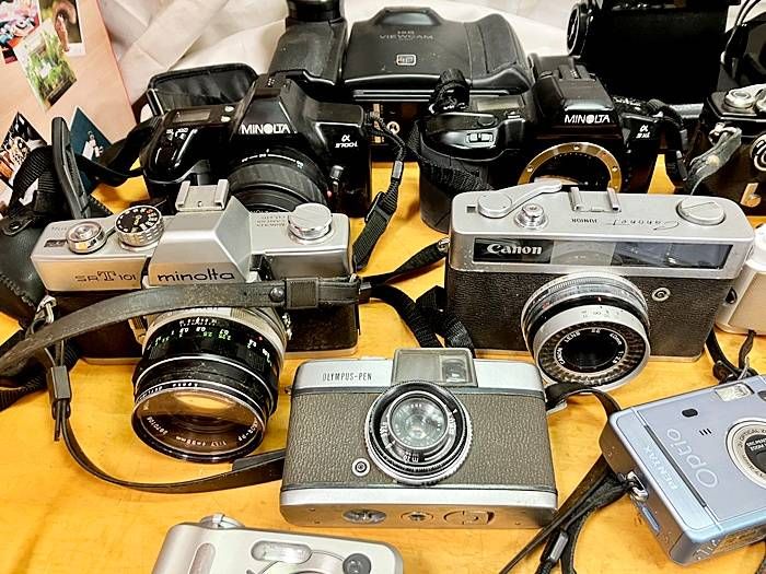 ジャンク 一眼レフ デジカメ フィルムカメラ ポラロイド ビデオカメラ