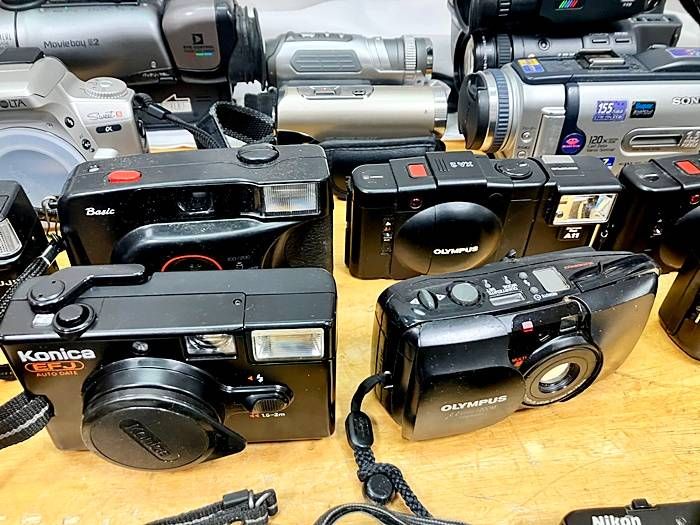 フィルムカメラ デジカメ ビデオカメラ レンズ ストロボ まとめて ジャンク ジャンク 一眼レフ デジカメ フィルムカメラ ポラロイド ビデオカメラ