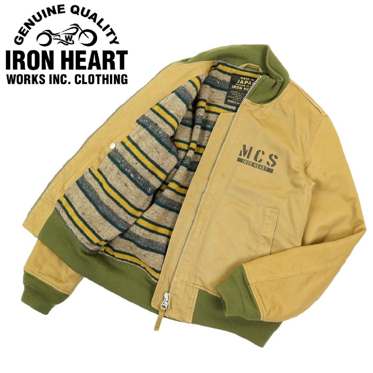S3350】【裏地ブランケット】IRON HEART アイアンハート チノクロス