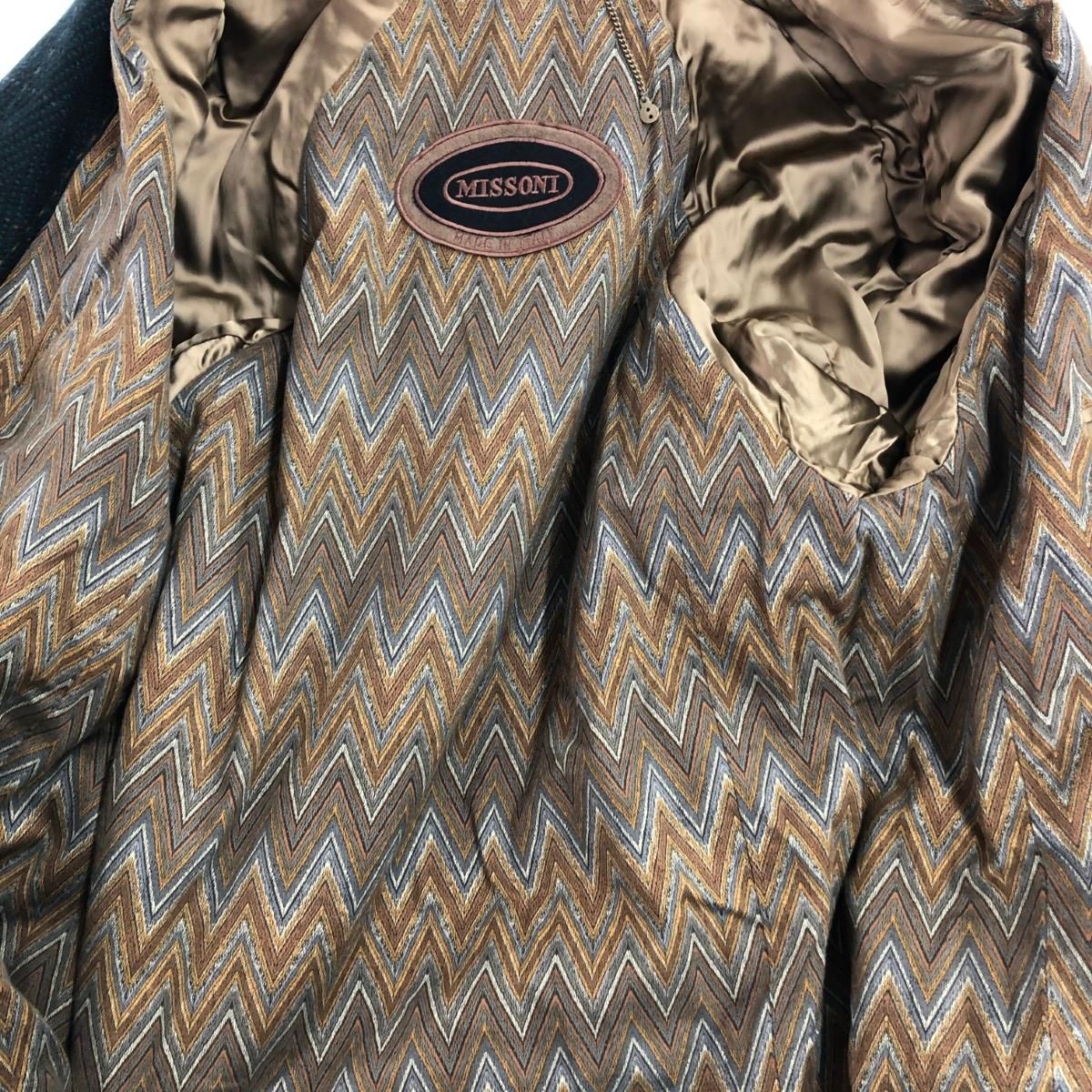MISSONI ミッソーニ ロングコート サイズ:48 フード付き/ウール