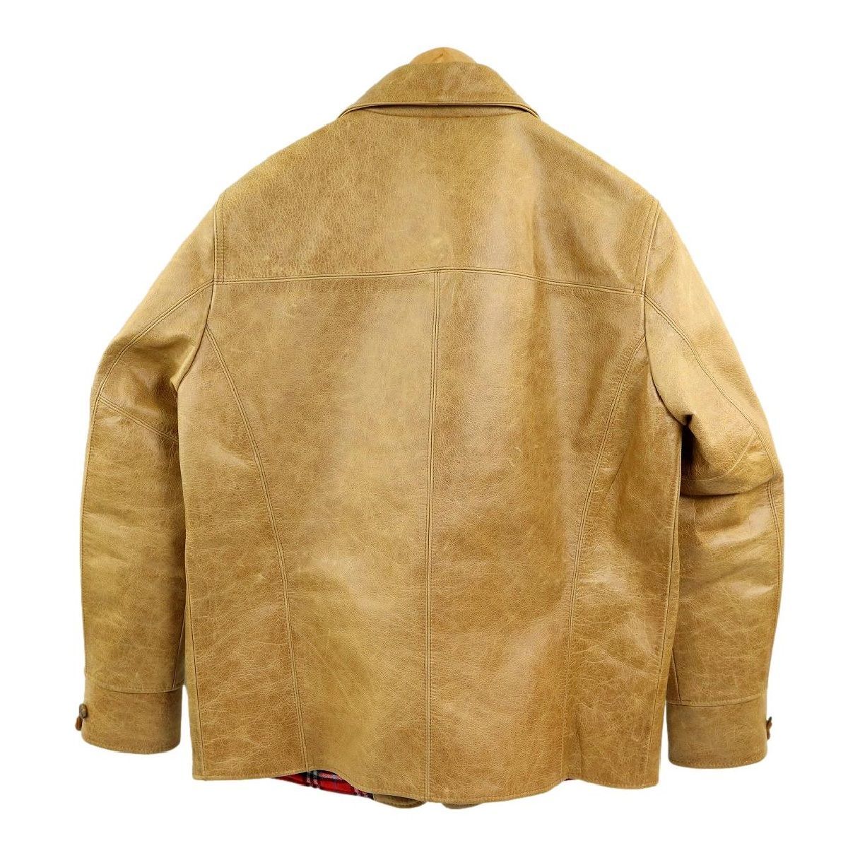 S3347】【新品同様】【ビッグサイズ44】【裏地チェック柄】GENUINE