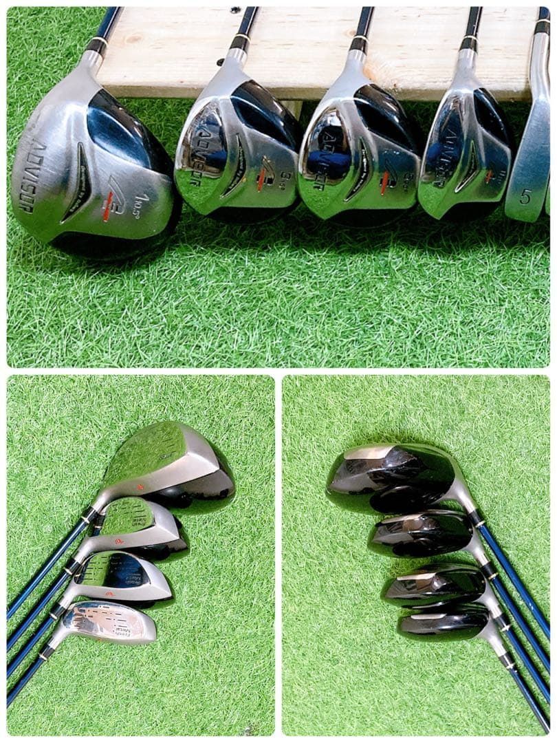 M1.初心者オススメ ゴルフクラブ メンズセット 右利き 13本 FLEX S