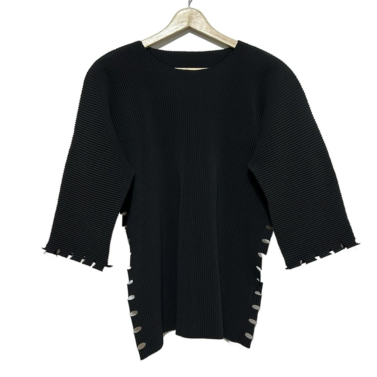 【美品】イッセイミヤケ　ミー　me issey 長袖トップス　ワッフル 中古・古着通販】me ISSEY MIYAKE (ミーイッセイ ミヤケ) アーガイル柄