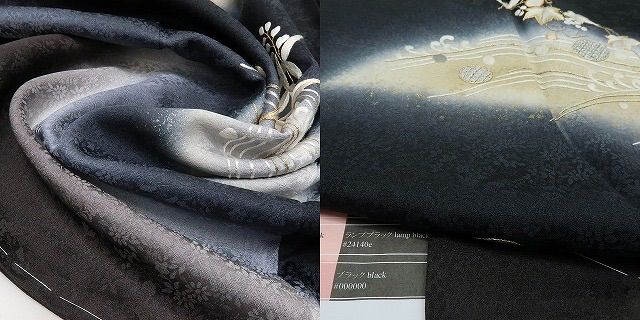 六花-RIKKA- 蘇州刺繍 瓢箪 葡萄 着物 正絹 仕付け糸付 訪問着 A 4047