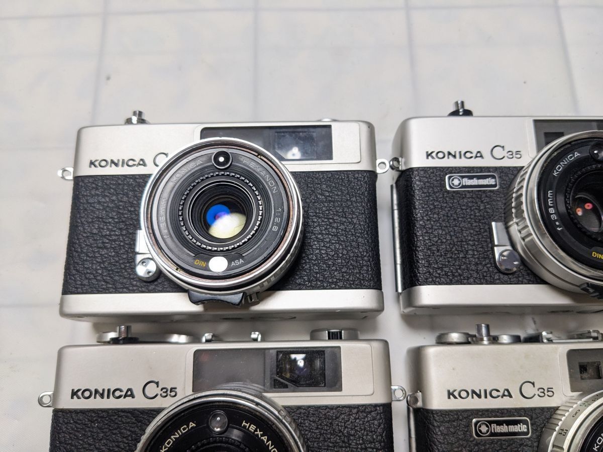 ☆5台まとめ / ジャンク☆ コニカ KONICA C35 ×1台, E&L ×1台, Flash