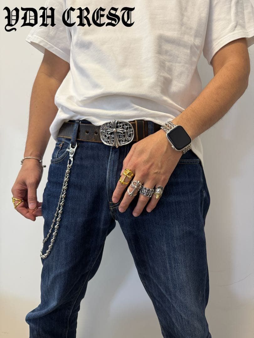 ☆WWWCHAN ウォレットチェーン ダブルクロス＆ウォレットチェーン 刻印