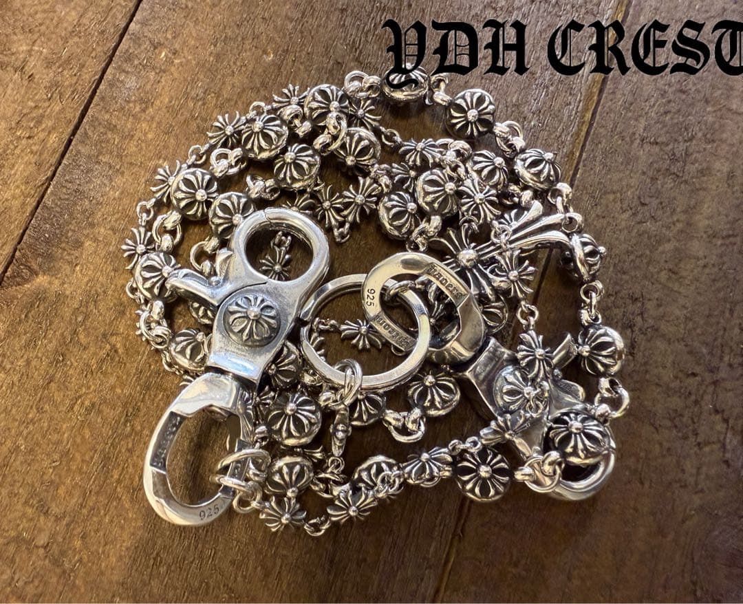 ☆WWWCHAN ウォレットチェーン ダブルクロス＆ウォレットチェーン 刻印