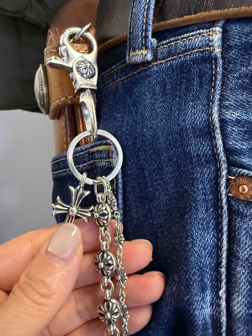 ☆WWWCHAN ウォレットチェーン ダブルクロス＆ウォレットチェーン 刻印