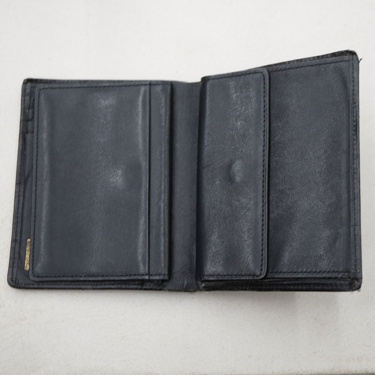 正規 GIANNI VERSACE ヴェルサーチ 二つ 折り 財布 ウォレット 折財布