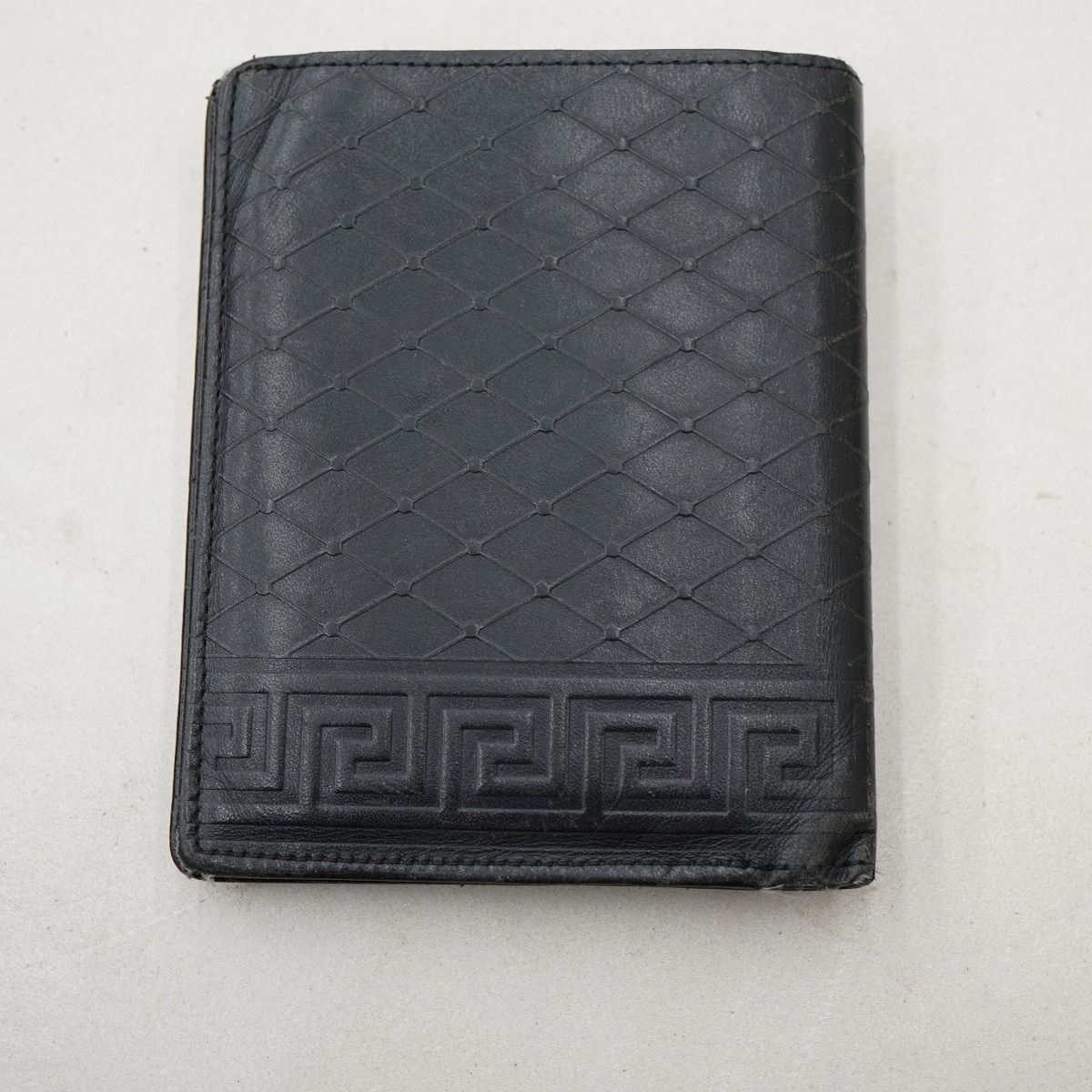 正規 GIANNI VERSACE ヴェルサーチ 二つ 折り 財布 ウォレット 折財布