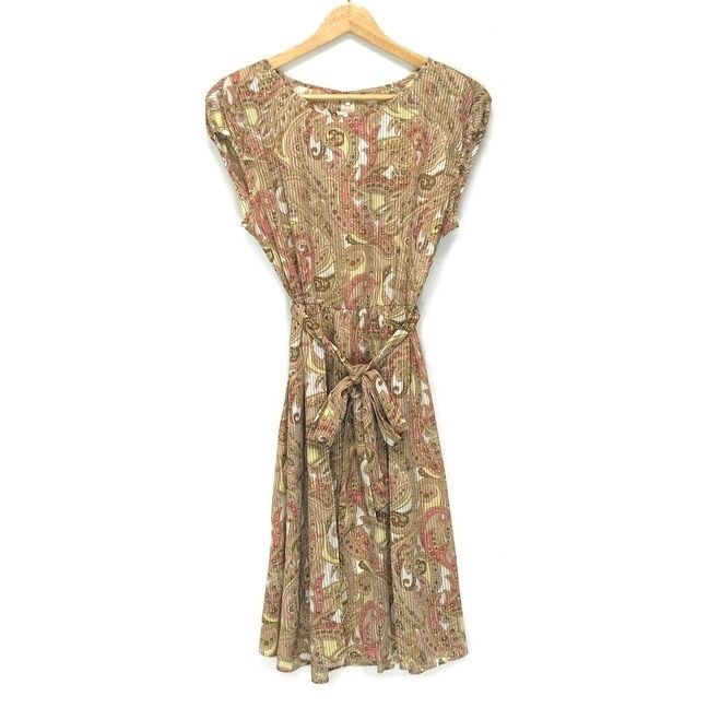 ANAYI(アナイ) ワンピース サイズ38 M レディース美品 ベージュ×ピンク